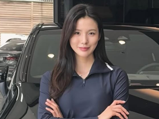 '미녀골퍼' 박진이, 보호본능 자극하는 여리여리 초슬렌더…물오른 청순美