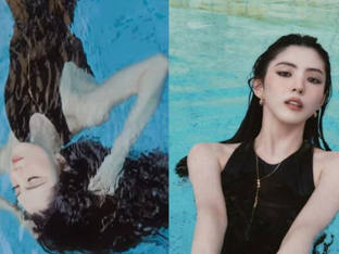 한소희 물에 빠졌다, 블랙 인어 그 자체…섹시 퇴폐美 독보적 아이콘