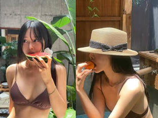 '박성광♥' 이솔이, 다시금 꺼내든 비키니..달라진 비주얼 보니
