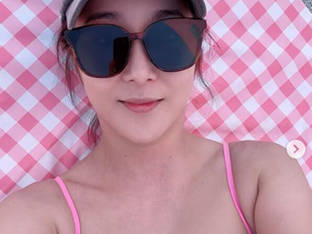 장가현, 늘씬 수영복 자태..건강美 넘치는 몸매