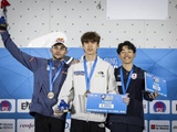스포츠클라이밍 이도현, '2025 IFSC 마드리드 리드 월드컵' 금메달 획득