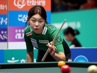 '당구 여제 기세 무섭네' 김가영, 무려 22점 차 압승…강호 스롱도 2회전 안착