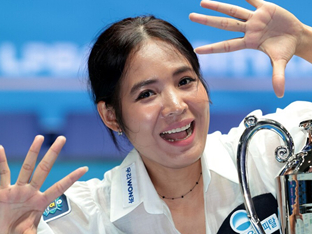 '천적' 김민아 꺾고 2연속 우승! '캄보디아 특급' 스롱, 통산 9승 