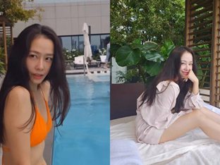 홍수현, 단아한 얼굴에 핫한 비키니 자태…완벽한 각선미