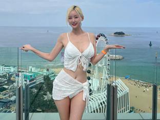 치어리더 서현숙, 속초 해변에서 ‘핫걸’ 매력 뿜뿜