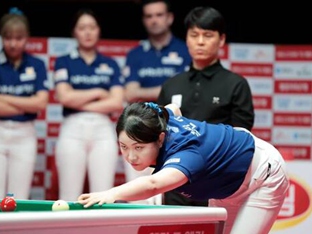 김민아, 스롱 피아비 격침…NH농협카드, 우리금융캐피탈 제압