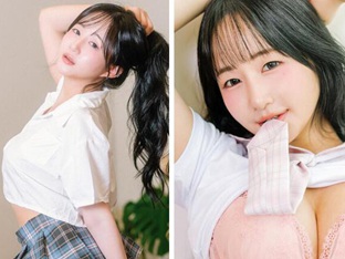 미스맥심 한지나, 맥심 10월호에서 청순과 섹시함을 동시에 표현해