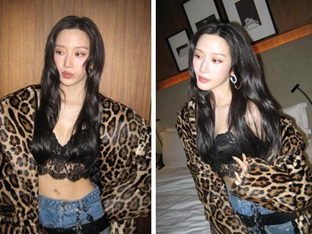 문가영, ‘또’ 란제리 룩!...슈퍼모델 나오미 캠벨과 어깨 나란히