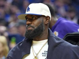 NBA '리빙 레전드' 제임스, 부상으로 23번째 시즌 개막전 결장