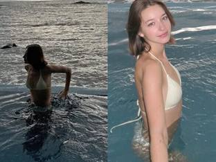 '러시아 엘프녀' 안젤리나 다닐로바, 부산 뜨겁게 달군 비키니샷