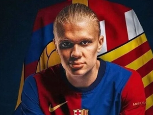 음란대전 본격화? 세기의 이적! '9년 6개월' 홀란, 돌연 바르셀로나행 급부상…