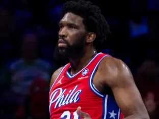 엠비드, 벌금 7200만원에 ‘발끈’···‘사타구니 제스처’ 지적에 “심판 블로킹 파울 지적 동작엔 왜 안해”