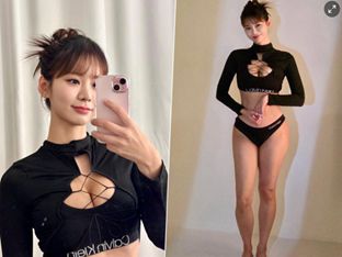 살쪘다고? 글래머 몸매 인증한 개그우먼 맹승지