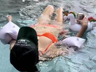 치어리더 차영현, 호피 무늬 비키니 속 '꽉 찬' 볼륨감 …