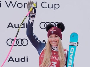 린지 본, 알파인 스키 월드컵 이틀 연속 동메달 획득