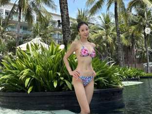 원진서 파격 터졌다, 아찔 비키니…♥윤정수도 상의탈의