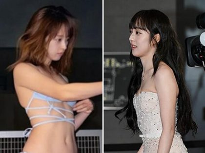 ‘끈 비키니’ 김보라 맞아? 드레스 입으니 딴 사람...‘레드카펫 반전 무드’ 포착