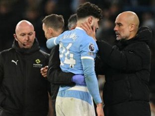 '아스널 추격' 맨시티 비상…주전 DF 그바르디올 정강이뼈 골절