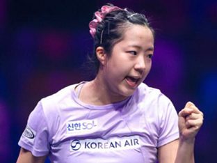 탁구 신유빈, WTT 도하 대회서 日 하리모토에 완패