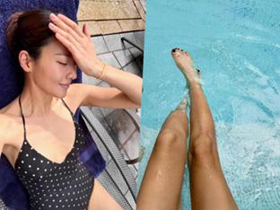 수현, 싱가포르에서 수영복 자태…177cm 몸매 '깜짝'