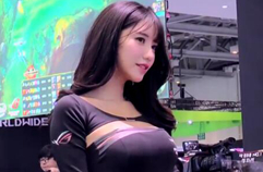 에이수스 부스 레이싱 모델 in 지스타 2017 ASUS Booth Racing models in G-Star 2017