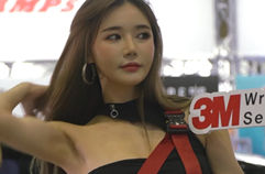 우주안(한가은) D컵 글래머 레이싱모델 직캠 오토살롱위크 3M Woo JuAn D cup Glamour Racing Model Fancam AutoSalonWeek