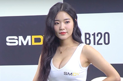 피앤아이 레이싱모델 홍지은 브라탑 치마바지 직캠 / 2022 P&I SMDV RacingModel Hong JiEun Bra top pant skirt fancam