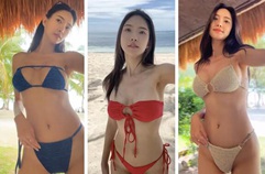 BIKINI SWIMWEAR SELCA, shorts lookbook,Im in bohol,보홀,수영복추천,비키니,눈바디,유지어터,수영복 셀카룩북,모노빈제이,monobinj
