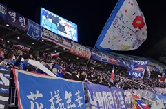 [현장직캠] 수원 팬들의 압도적 응원전, 피치를 뒤덮은 컨페티 (K리그 승강PO)