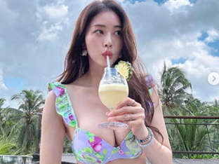 서동주, 비키니 입은 글래머..결혼 후 더 예뻐졌어