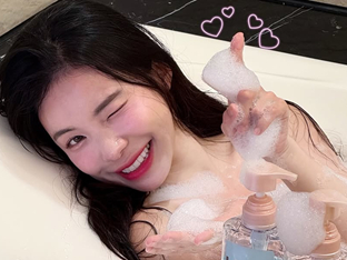 이다혜 치어리더, 거품에 가려져 더 아찔한 욕조 속 모습 