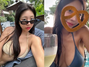 '눈 둘 곳 없네' 승무원 출신 치어리더 HOT한 비키니 자태