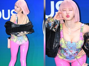 DJ소다, 1000만원 명품 팔찌는 감추고… 한파 속 비키니는 보란듯이