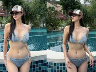 치어리더 안지현, 한 뼘 '셔링 비키니'로 뽐낸 아찔 볼륨감