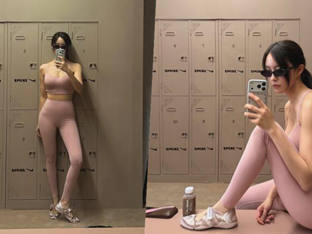 효민, 몸매에 얼마나 자신 있으면…전신 밀착 옷 '시선 강탈'