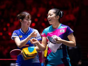 7M- 신유빈, WTT 싱가포르 스매시 여자복식 준우승…장우진, 왕추친에 0-4 완패