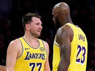 7M- 르브론 빠진 레이커스, 하치무라의 '뱅뱅' 실수에 돈치치 폭소 