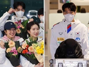 7M - 마스크 쓴 황대헌, 차가운 눈빛으로 귀국… 진짜 '메가톤급' 발언 쏟아낼까